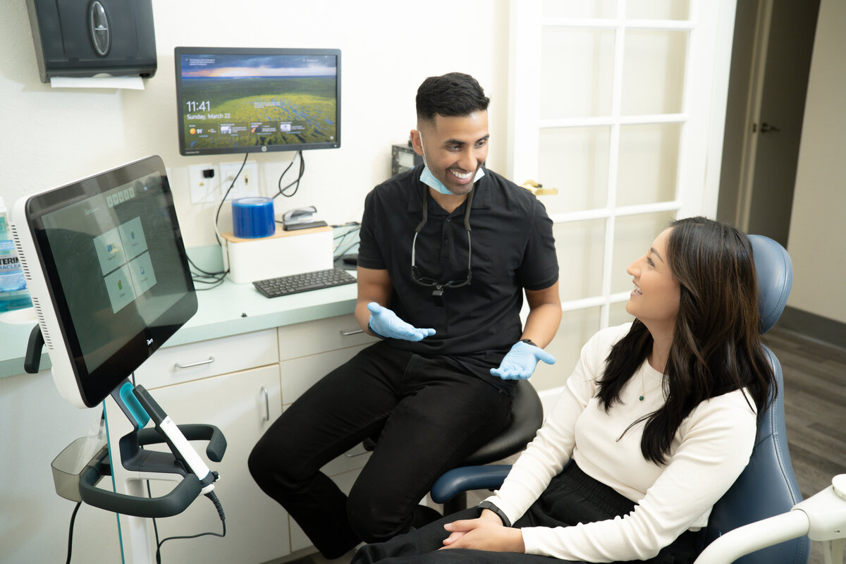 Dr. Pagadala with patient